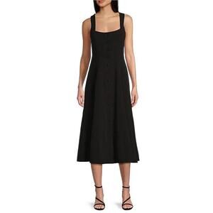 NWT! Rumored Mayfair Midi Dress Black Size 0